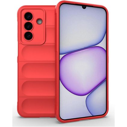 Mobigear Bumpy Samsung Galaxy A27 Hoesje Flexibel TPU Backcover - Rood