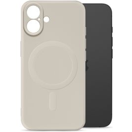 My Style Protective Flex iPhone 16 Plus MagSafe Hoesje Flexibel TPU Backcover - Antique White