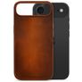 Mobilize Premium iPhone Air MagSafe Hoesje Echt Leer Backcover - Burned Cognac