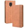 Mobigear Sensation Xiaomi Redmi Note 9S Hoesje Bookcase Portemonnee - Cognac