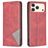 Mobigear Rhombus Slim iPhone 17 Pro Hoesje Bookcase - Rood