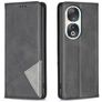 Mobigear Rhombus Slim HONOR 90 Hoesje Bookcase - Zwart