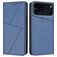 Mobigear Frosted Flip iPhone 17 Pro Hoesje Bookcase Portemonnee - Blauw