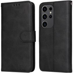 Mobigear Wallet Samsung Galaxy S24 Ultra Hoesje Bookcase Portemonnee - Zwart