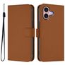 Mobigear Urban Wallet iPhone 16 Hoesje Bookcase Portemonnee - Bruin