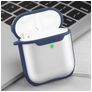 Mobigear Shockproof Apple AirPods 2 Hoesje Flexibel TPU - Donkerblauw