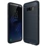 Mobigear Brushed Slim Samsung Galaxy S8 Hoesje Flexibel TPU Backcover - Blauw