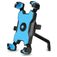 Mobigear PushHold Telefoonhouder motor Achteruitkijkspiegel Klem Universeel - Blauw