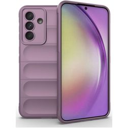 Mobigear Bumpy Samsung Galaxy A56 Hoesje Flexibel TPU Backcover - Paars