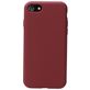 Mobiparts iPhone SE (2020) Siliconen Hoesje Backcover - Plum Red