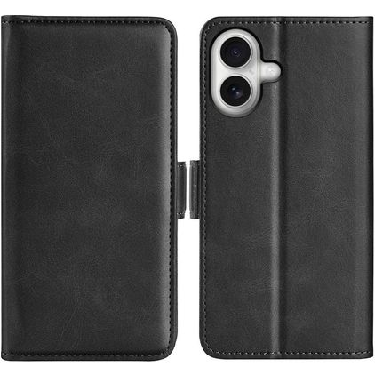 Mobigear Slim Magnet iPhone 17 Hoesje Bookcase Portemonnee - Zwart