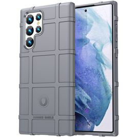 Mobigear Rugged Shield Samsung Galaxy S22 Ultra Hoesje Flexibel TPU Backcover Shockproof - Grijs Mobigear Rugged Shield Samsung Galaxy S22 Ultra Hoesje Flexibel TPU Backcover Shockproof - Grijs