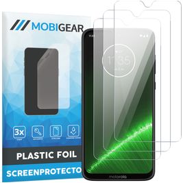 Mobigear Motorola Moto G7 Plus Screenprotector Folie - Case Friendly (3-Pack)