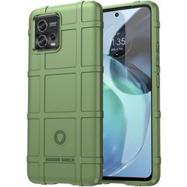 Mobigear Rugged Shield Motorola Moto G72 Hoesje Flexibel TPU Backcover Shockproof - Groen