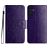 Mobigear Flowers Samsung Galaxy A56 Hoesje Bookcase Portemonnee - Paars