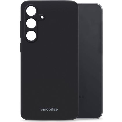 Mobilize Rubber Gelly Flexibel TPU Hoesje Backcover - Zwart