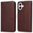Mobigear Wallet iPhone 17 Hoesje Bookcase Portemonnee - Bruin