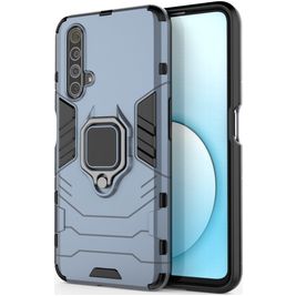 Mobigear Armor Ring Realme X50 Hoesje Hardcase Backcover Shockproof met Ringhouder - Blauw