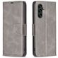 Mobigear Excellent Samsung Galaxy A55 Hoesje Bookcase Portemonnee - Grijs