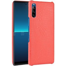 Mobigear Croco Sony Xperia L4 Hoesje Hardcase Backcover - Rood