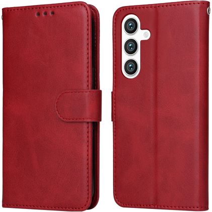 Mobigear Wallet Samsung Galaxy S24 Plus Hoesje Bookcase Portemonnee - Rood
