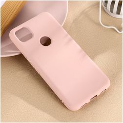 Mobigear Rubber Touch Google Pixel 4a Siliconen Hoesje Backcover - Roze