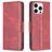 Mobigear Excellent iPhone 15 Pro Hoesje Bookcase Portemonnee - Rood