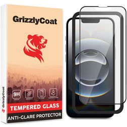 GrizzlyCoat Easy Fit iPhone 16e Glazen Screenprotector Anti-Glare - Case Friendly + Installatie Frame