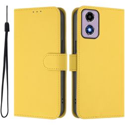 Mobigear Urban Wallet Motorola Moto E14 Hoesje Bookcase Portemonnee - Geel