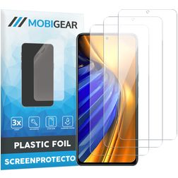 Mobigear POCO F4 Screenprotector Folie - Case Friendly (3-Pack)