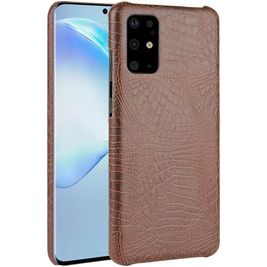 Mobigear Croco Samsung Galaxy S20 Plus Hoesje Hardcase Backcover - Bruin