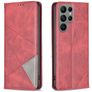 Mobigear Rhombus Slim Samsung Galaxy S24 Ultra Hoesje Bookcase - Rood
