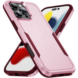Mobigear Heavy Armor iPhone 16 Pro Max Hoesje Hardcase Backcover Shockproof - Roze