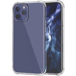 Mobigear Cushion Doorzichtig iPhone 12 Pro Max Hoesje Flexibel TPU Backcover Shockproof - Transparant