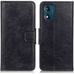 Mobigear Classy Motorola Moto E13 Hoesje Bookcase Portemonnee - Zwart