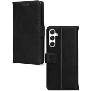 Mobilize Wallet Samsung Galaxy A54 Hoesje Echt Leer Bookcase Portemonnee - Zwart