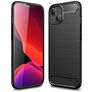 Mobigear Brushed Slim iPhone 14 Hoesje Flexibel TPU Backcover - Zwart