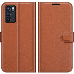 Mobigear Classic OPPO Reno 6 5G Hoesje Bookcase Portemonnee - Bruin