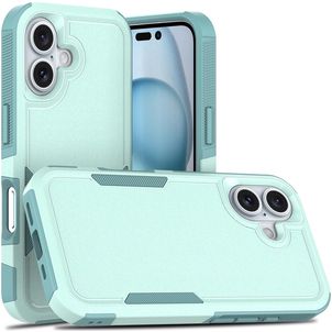 Mobigear Heavy Armor iPhone 16 Hoesje Hardcase Backcover Shockproof - Groen