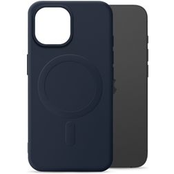 My Style Protective Flex iPhone 15 MagSafe Hoesje Flexibel TPU Backcover - Marineblauw