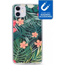 My Style Magneta iPhone 11 Hoesje Flexibel TPU Backcover - Black Jungle