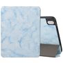 Mobigear Tri-Fold Marble iPad 10 (2022) Hoes Bookcase + Stylus Houder - Blauw