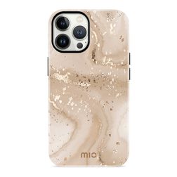 MIO iPhone 13 Pro MagSafe Hoesje Hardcase Backcover - Gold Marble