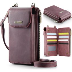 CaseMe ME40 Crossbody Telefoontasje - Large - Rood