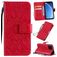 Mobigear Sunflower iPhone 11 Pro Hoesje Bookcase Portemonnee - Rood