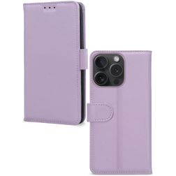 Mobilize Premium Gelly Wallet iPhone 15 Pro Hoesje Bookcase Portemonnee - Paars