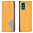 Mobigear Rhombus Slim Motorola Moto G200 5G Hoesje Bookcase - Cognac