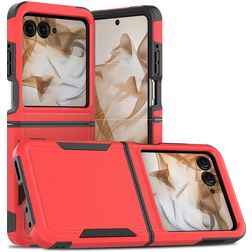 Mobigear Heavy Armor Motorola Razr 50 Hoesje Hardcase Backcover Shockproof - Rood