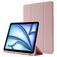 Mobigear Tri-Fold Gel iPad Air 11 Inch (2026) Hoes TPU,Kunstleer Bookcase + Stylus Houder - Roze