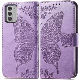 Mobigear Butterfly Nokia G42 Hoesje Bookcase Portemonnee - Paars